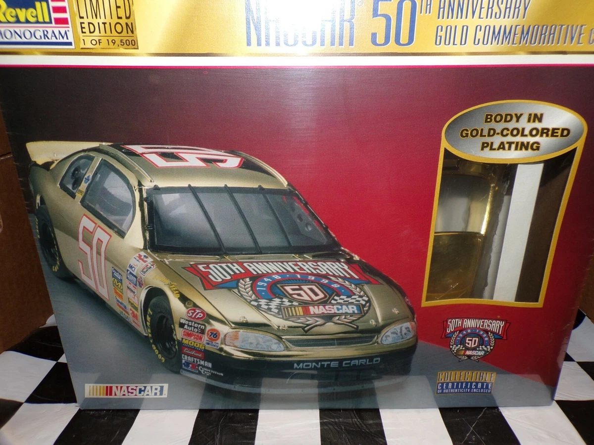 NASCAR 50th Anniversary Gold Comm Chevy 1 24 Plastic Model Kit