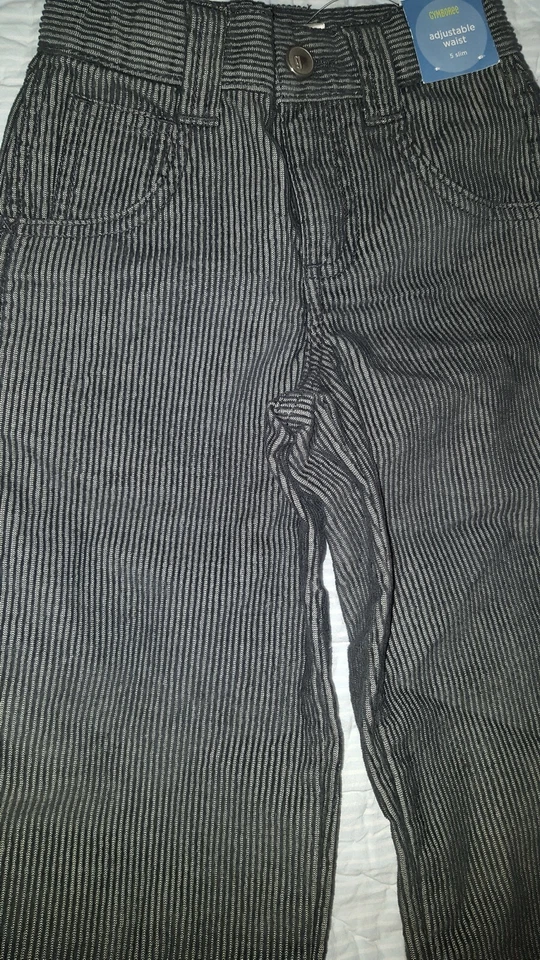 Nuevos PANTALONES A RAYAS Gymboree Jeans 5 Slim ROCK n ROLL Guitar boy Foto 2 de 3