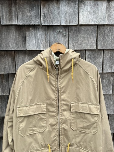 Giacca Vintage anni '70 WOOLRICH Poli Cotone Cerniera Frontale M/L Lunghezza Media Beige Marrone - Foto 4 di 9