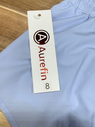 Aurefin Girls Athletic Shorts with Liner, Pastel Blue, Teen Girls Kids Size 8 - Picture 3 of 8