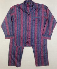 St Michael Marks & Spencer Mens Large Stripe Pyjama Set Vintage Nightwear UK