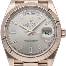 Orologio ROLEX Day-Date 40 con 10 diamanti baguette 228235A (casuale) rosa 18...