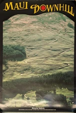 Maui Downhill Bicycle Heaven Travel Poster Maui 20"x28"