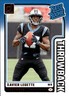 2024 Donruss Xavier Legette #25 Rated Rookies Throwback Carolina Panthers 27P
