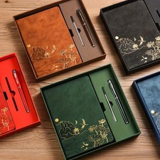 A5 PU Notebook Set Gift Box – Taccuino A5 in PU Skin Feel Colorato