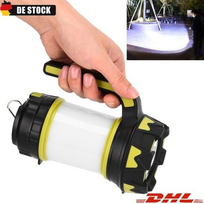 Wiederaufladbare Taschenlampe LED Akku Handscheinwerfer Außen Camping USB DE