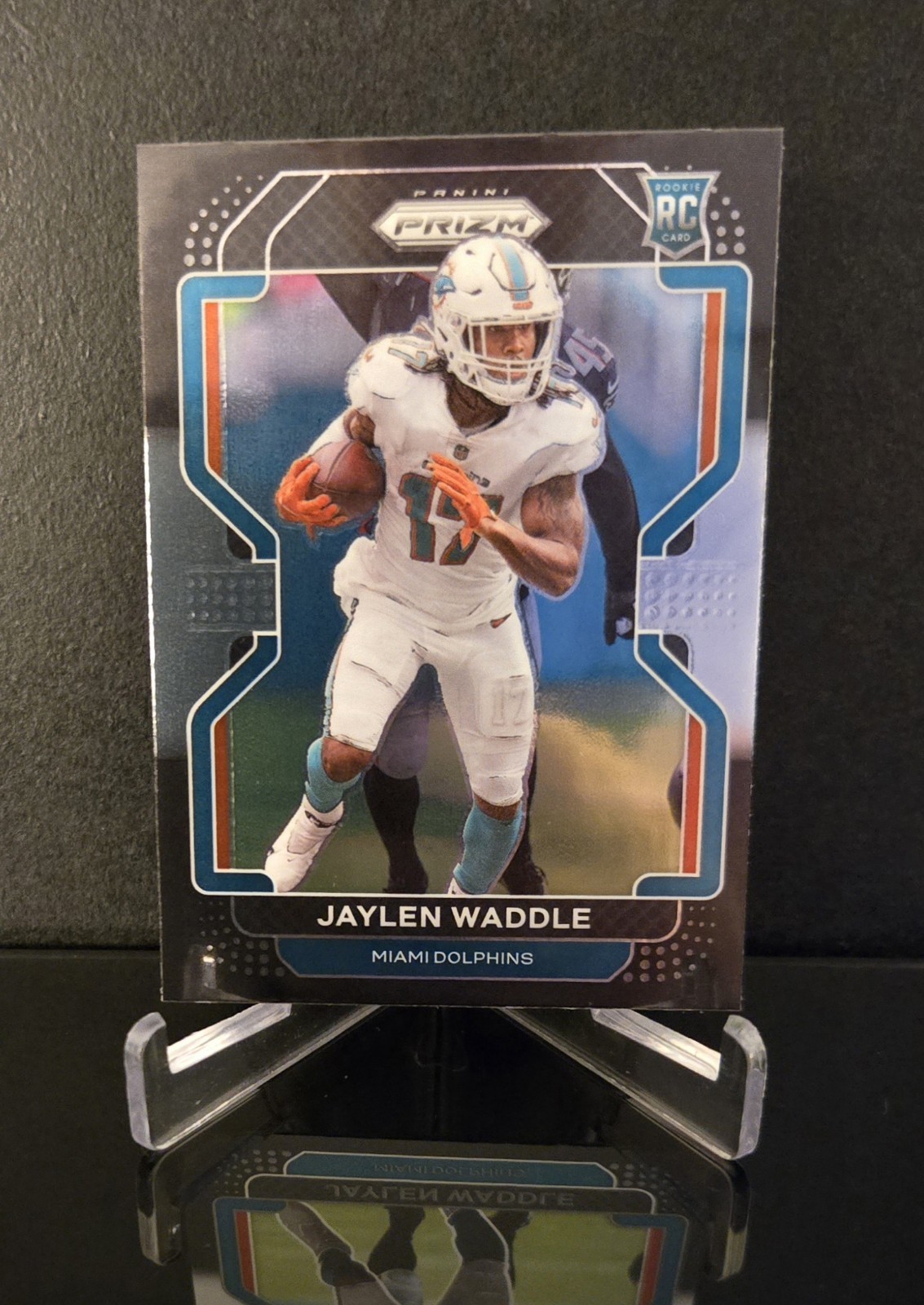 JAYLEN WADDLE RC 🔥 SP 2021 Panini Chronicles Prizm Black Rookie Card No. PB-10