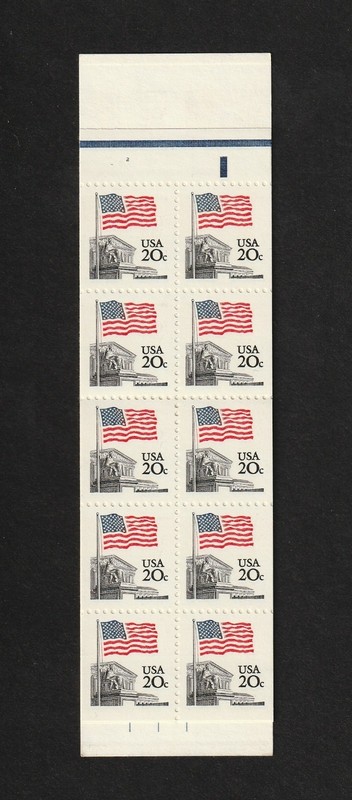 U.S. BOOKLET OF 20 SCOTT #BK140A 1983 20ct FLAG OVER SUPREME COURT MINT P#2