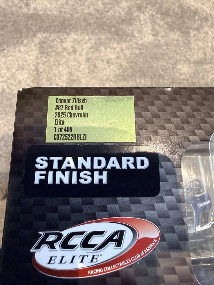 2025 Connor Zilisch #87 Red Bull Chevy Camaro NASCAR 1/24 Elite Diecast - Image 3 of 4