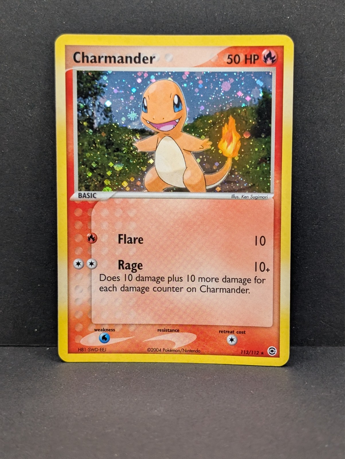 Charmander 113/112 Firered & Leafgreen Holo Secret Rare Pokemon TCG Charizard NM