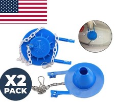 2 Pack Toilet Tank Flapper 3 Inch Toilet Flapper Replacement US Standard BLUE