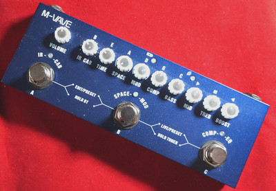 M-VAVE CUBE BABY BASS Effektgerät E-Bass Impulse Responce IR Cab-Sim Space Compr