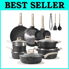 Granite Cookware Set - Frying Pans & Saucepans