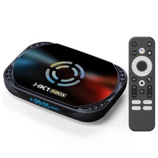 HK1 RBOX X50 Android 14 Smart TV Box with Remote Control, Amlogic S905A Quad-Cor
