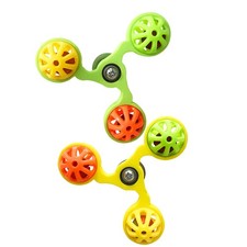 Bird Toys Fun Rotating Windmill With 3 Bells Bird Cage Toys For Parakeet Conure