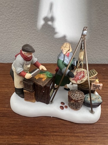 Department 56 Christmas in the City Fresh Fish Today Retired Figur LESEN