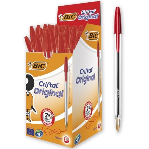 BIC Cristal Original Ballpoint Pens, Medium Point  Assorted colors 