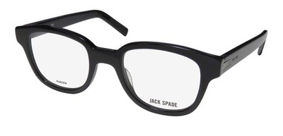 0807 Men's Sherman Black Plastic Frame Eyeglasses