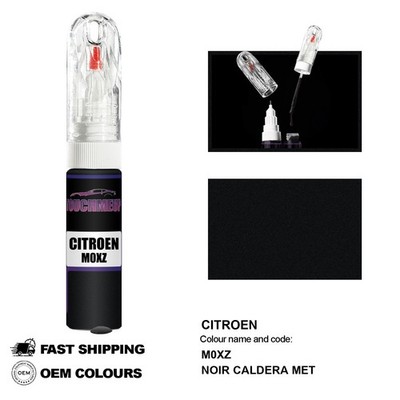 FÜR CITROEN NOIR CALDERA MET M0XZ Ausbesserungslackstift Pinsel Fix Set Kratz...