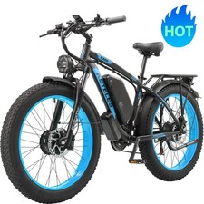 Dual Motor Electric Bicycle Peak 4000W 26" Fat Tire E-Bike 48V/23Ah for Adults