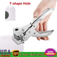 T Slot Shape Hole Punch Steel Handheld T-Hook Hanger Airplane Hole Punch