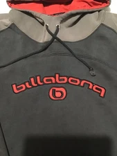 Lot-321-billabong Vintage Hoodie Men Size  Large Nice 