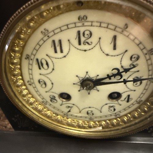 23" ANTIQUE VICTORIAN FIGURAL HARVEST MANTEL CLOCK - Picture 4 of 14
