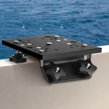Gisafai Universal Aluminum Downrigger Bracket for 45/90 Degree Boat Black 
