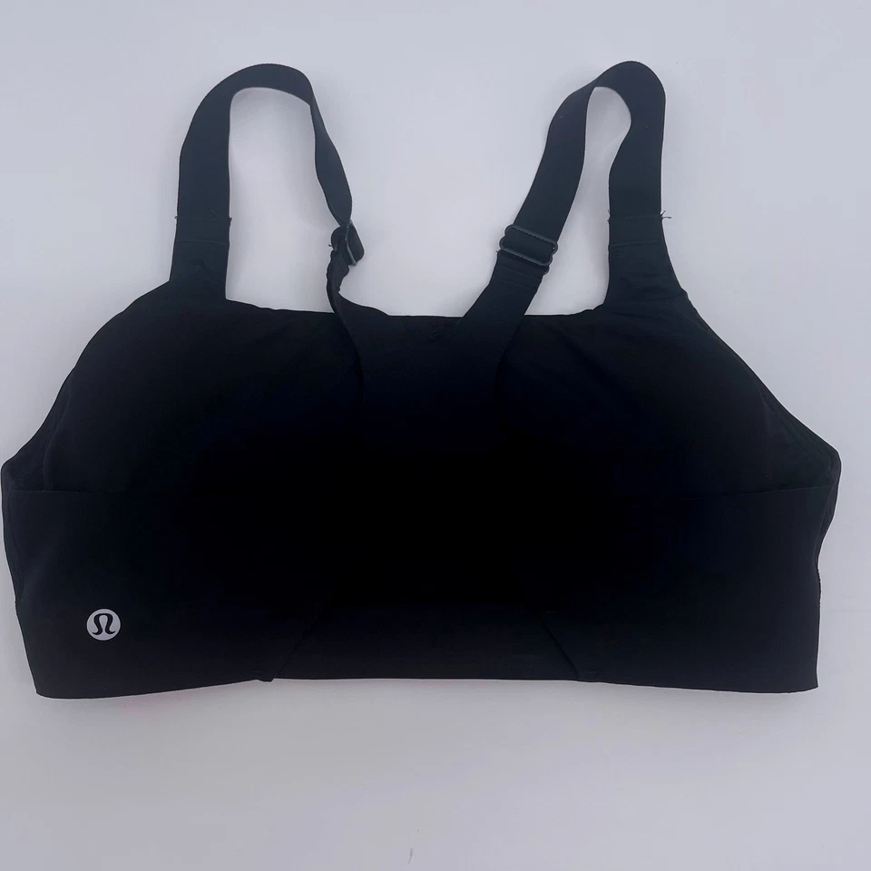 Lululemon Black High Support Sports Bra Size 8 Adjustable Straps - Image 2 of 4