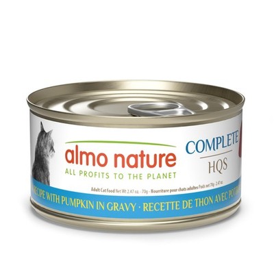 almo nature HQS Complete CAT Wet Cat Food Tuna 2.47 Ounce (Pack of 12), Blue 