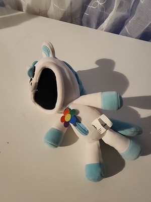Poppy Playtime Unicorn Plush Doll Small White Blue Washable 2023
