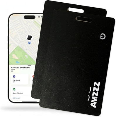 Pack 2 Mfi Certified Wallet Tracker Card, Ultra-Slim 0.07In Rechargeable Item Fi