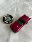 RARE Vintage Hotwheel Redline 57 Bird Classic Rose Brown interior  w/ button