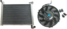 Full Aluminum Radiator + 12" Fan for 2009-2018 Polaris Sportsman 550 850