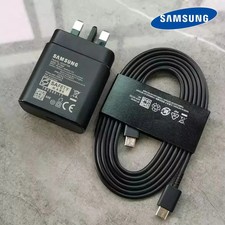 Original Samsung S24 S24+ S25 Ultra 5G 45W Charger Super Fast Charge Type C PLUG