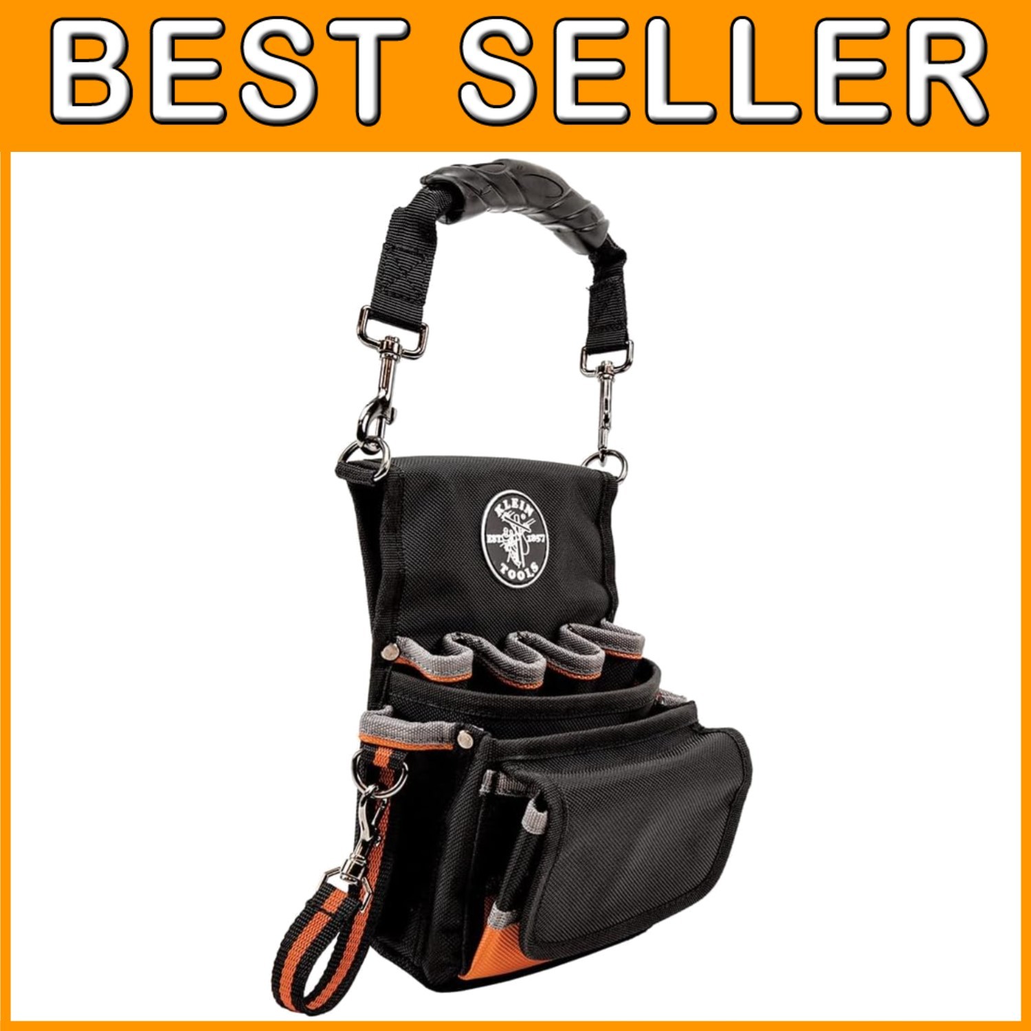 Tradesman Pro 9-Pocket Tool Pouch, Shoulder Strap