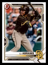 2021 Bowman Draft CJ Abrams  San Diego Padres #BD-76 Mint
