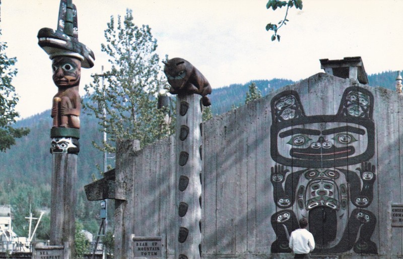 Cheif Shake Community House with Serpent Totem, Wrangell, Alaska