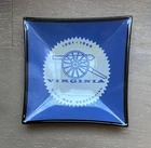 RARE Vintage 1961-1965 Virginia Civil War Centennial Glass Cannon Ashtray