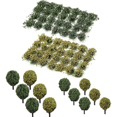 Cayway 4 Stück Static Grass Tuft Selbstklebende Statische Grass Statisches Gr...