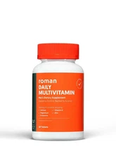 Roman Daily Men’s Health Multivitamin Dietary Supplement Size 60 Exp 01/2027