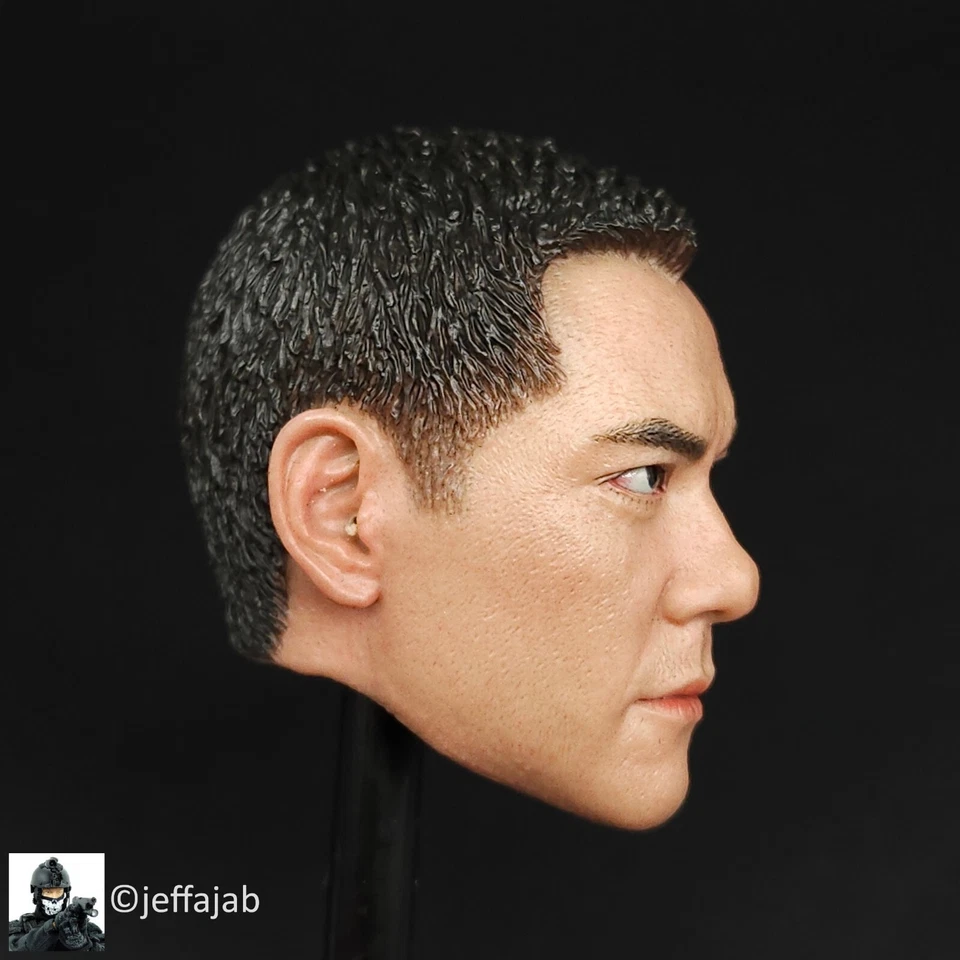 Figuras esculpidas cabeza masculina de 12" 1:6 Soldier Story Navy HK Police CTRU Medic Foto 3 de 4