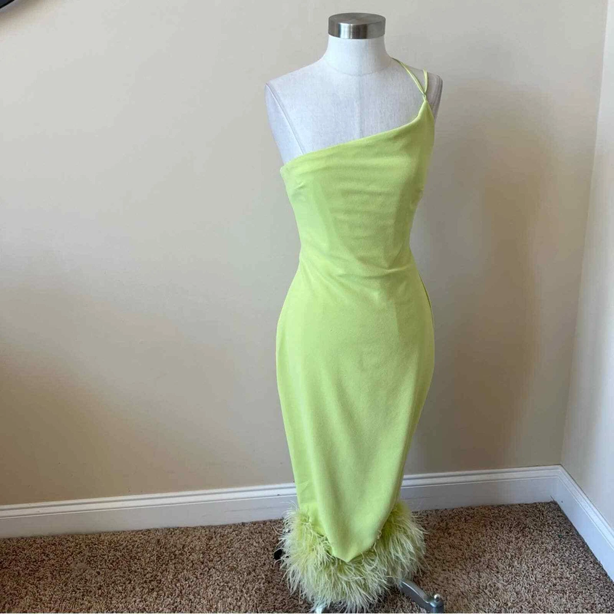 House of cb lime green dress cheap
