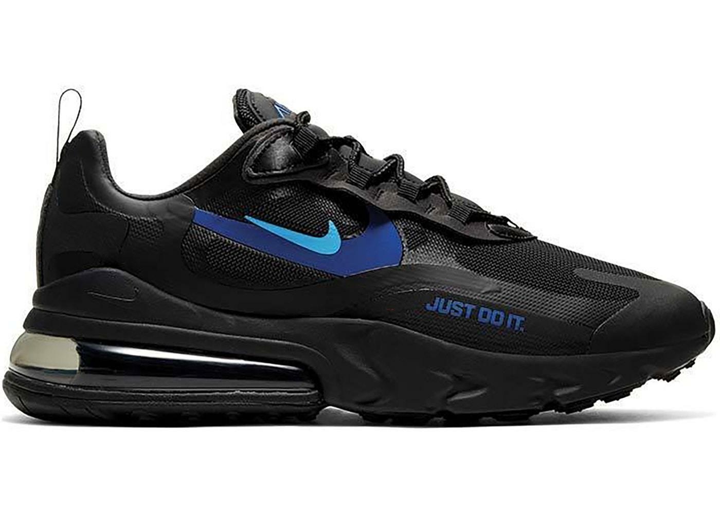 Mens NIKE AIR MAX 270 REACT Black Blue 