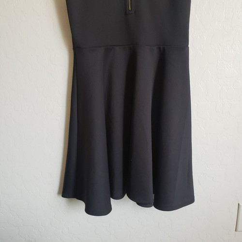 American Rag Fit & Flare Sweetheart Mesh Neck Black Mini Dress Womens Juniors XL - Picture 9 of 10