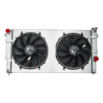 3 Row Radiator+Shroud Fan Fit 1994-2002 Dodge Ram 2500 3500 Quad Cab 5.9L L6