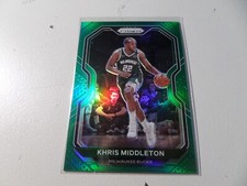 Khris Middleton 2020-21 Panini Prizm / Green Prizm. card #92