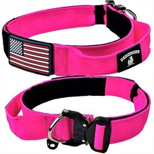 Tactical Dog Collar with Handle - 1.5 Inch Customized Heavy Duty Dog Collars ...