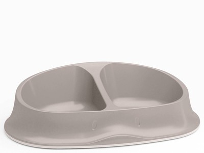 Chic Double Bowl 2X0.25 Dove Brown Stefanplast