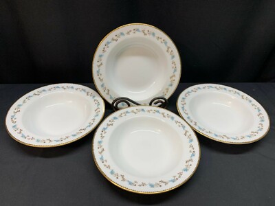 Minton ''CHAMPAGNE'' Pattern #H5283  ~ Set of 4 ~ Soup Bowls ~ 7 3/4''